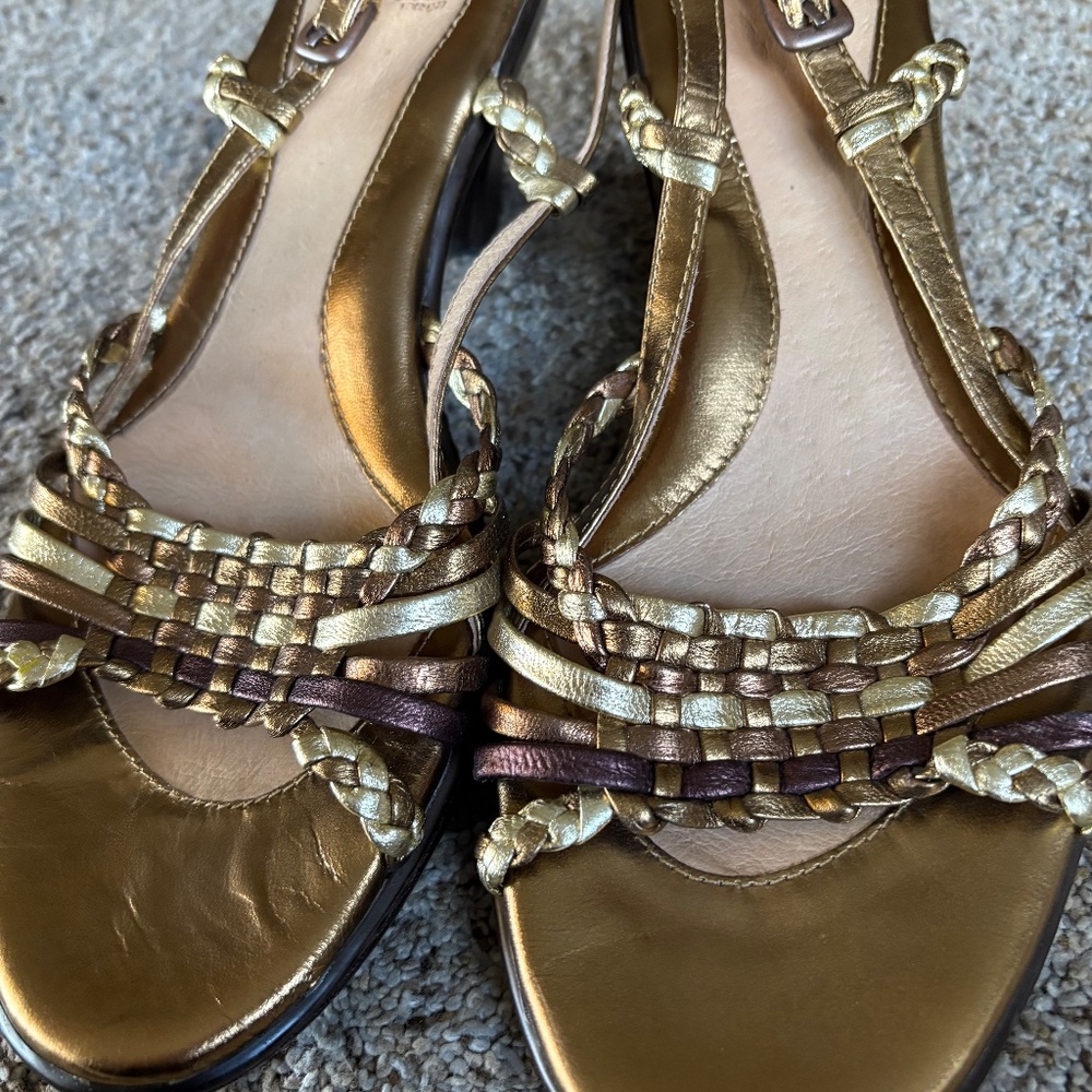 Sofft woven leather slingback sandals - Picture 2 of 9